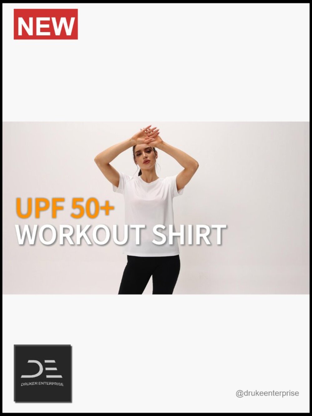 UPF 50+ Quick Dry Short Sleeve Athletic Rash Guard T-Shirt - Picture 7 of 7